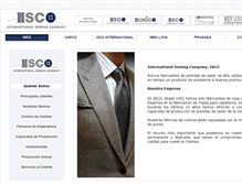 Tablet Screenshot of isco.com.mx